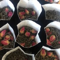 Zwarte thee met rozenbloesem